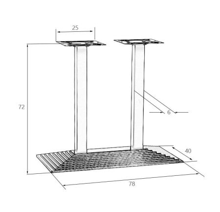 Подстолье обеденное GRANT WIDE
