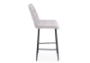 Барный стул Челси светло-серый (zd 960), черный