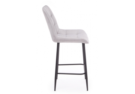 Барный стул Челси светло-серый (zd 960), черный