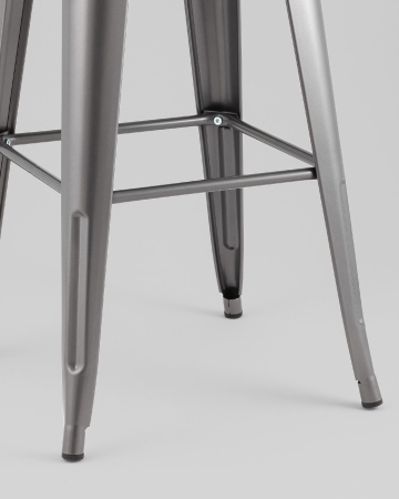 Стул барный TOLIX серебристый матовый KD