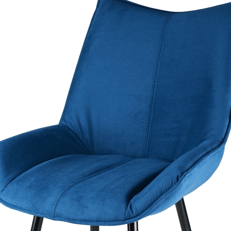 Стул для кухни Осло велюр синий velutto 54