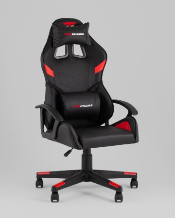 Кресло спортивное TopChairs Warden черно-красный