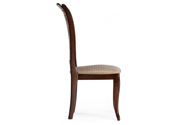 Стул деревянный Керия ткань бежевый, вишня