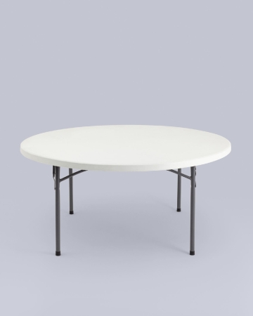 Стол круглый складной пластиковый Кейт 160