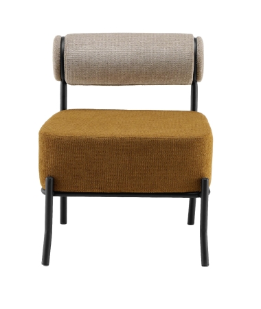 Кресло Ponpoun бежевый терракотовый