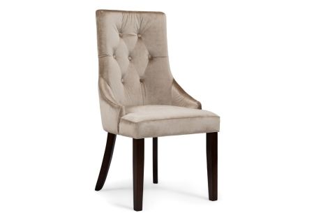 Деревянный стул Elegance dark walnut / fabric beige