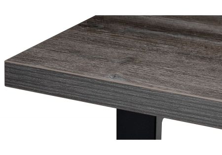 Стол деревянный Эльпатия 110 дуб рошелье, черный матовый