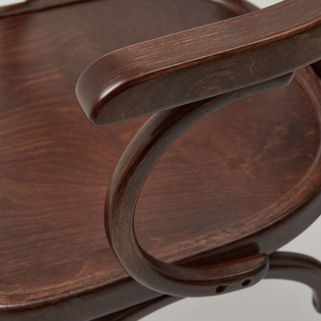 Деревянный стул Венский темный тон с твердым сиденьем