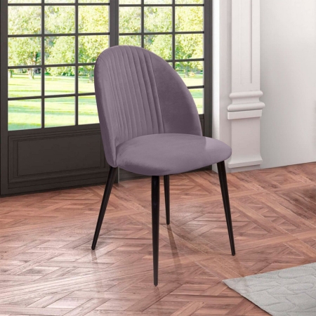 Стул Franco бархат светло-серый