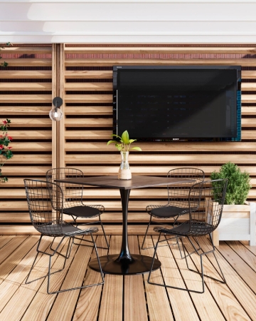 Стул обеденный Bertoia черный с черной подушкой Стул обеденный Bertoia черный с черной подушкой