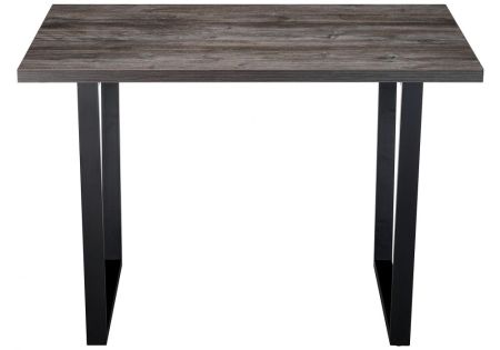 Стол деревянный Эльпатия 110 дуб рошелье, черный матовый