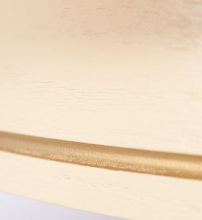 Стол "Фабрицио-1" раздвижной D 820 тон 10 слоновая кость RAL 1015 + патина золото