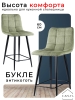 Стул полубарный Base букле зеленый MOSS 615 60см