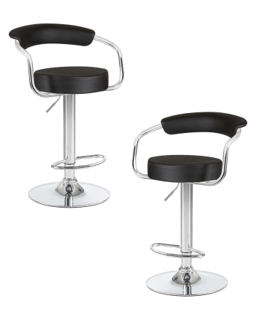 Набор 2 шт Стул барный MARTA, черный
