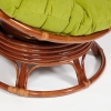 Кресло-качалка "PAPASAN" w 23 и 01 B с подушкой, орех, флок олива, 23