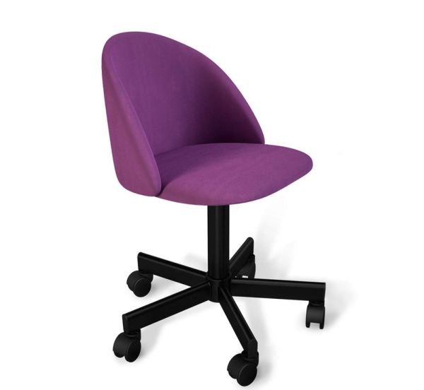 Стул подъемно-поворотный SHT-ST35/S120M ягодное варенье, черный муар