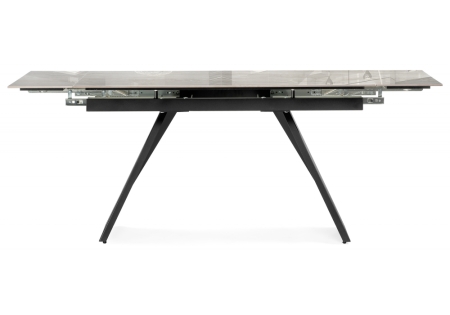 Керамический стол Хорсборо 140(200)х80х79 серый, черный