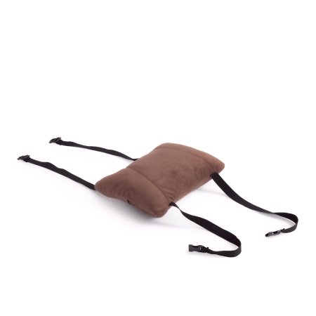 Кресло DRIVER флок и ткань, коричневый