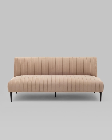 Диван прямой Дрезден велюр бежевый Диван прямой Дрезден велюр бежевый