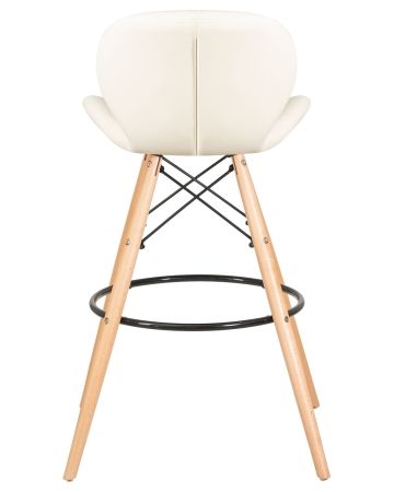 Стул барный BUTTERFLY BAR ножки светлый бук, кремовый