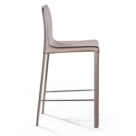 Полубарный стул Barrie кожа капучино