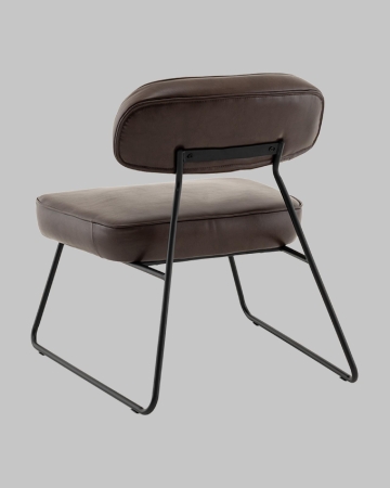 Кресло Kate new ткань экокожа коричневый