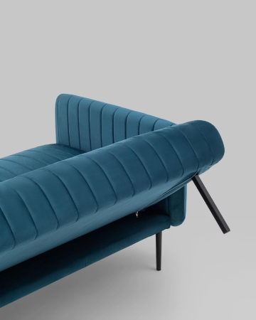 Диван прямой Дрезден велюр синий Диван прямой Дрезден велюр синий