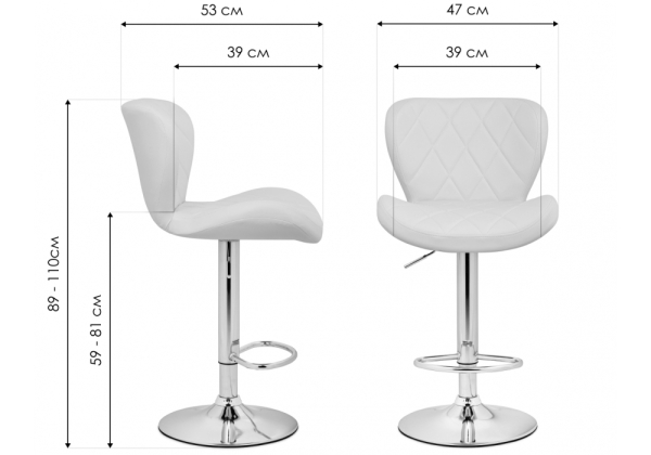 Барный стул Porch серый, черный Барный стул Porch серый, черный
