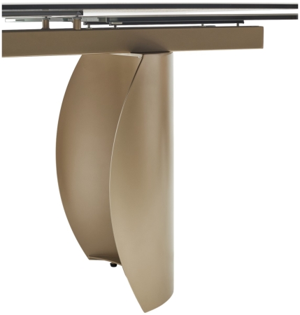 Стол BRONTE 200 раскладной KL-188 Контрастный мрамор матовый, итальянская керамика, Шампань