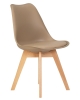 Набор 4 шт Стул обеденный JERRY SOFT, ножки светлый бук сиденья бежевый (GR-03)