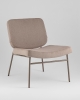 Кресло Эбигейл велюр бежевый, каркас бежево-серый