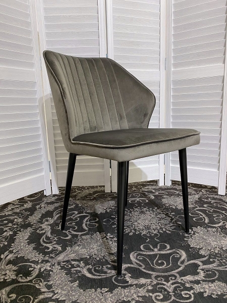 Стул SEATTLE-V графит #14 велюр, черный каркас