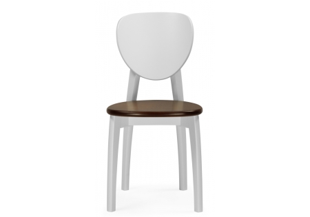 Стул деревянный Окава белый, миланский орех Стул деревянный Окава белый, миланский орех