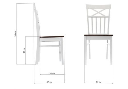 Стул деревянный Provans серый