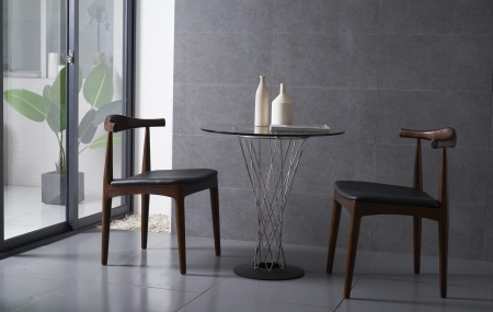 Стол RT-413(C)90 прозрачное стекло