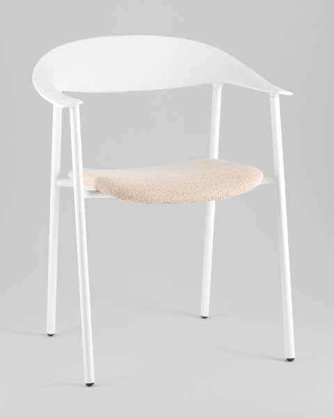 Стул Eila с подушкой пластик белый Стул Eila с подушкой пластик белый