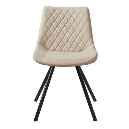 Стул C-931 белый PU FENGMA 16, матовый черный