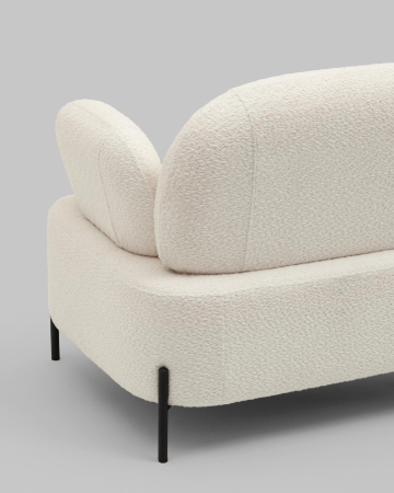 Диван Кэнди ткань букле белый