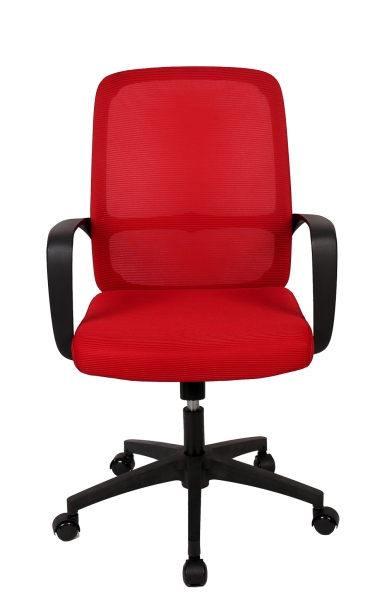 Операторское кресло Bamboo сетка красный