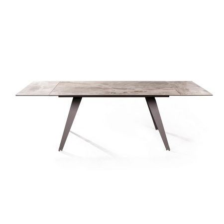 Стол раскладной Grant (160+40+40), мрамор испанская керамика светлый