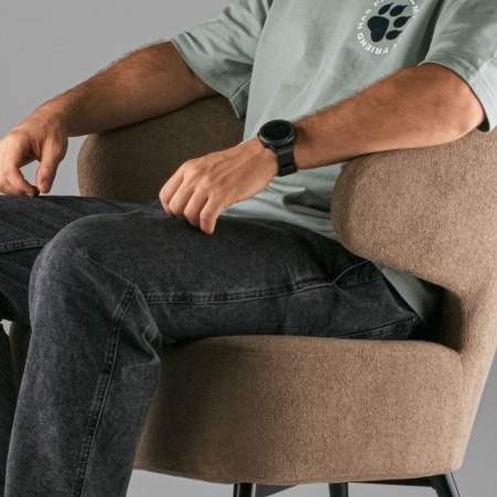 Кресло Робби букле капучино MOSS 292