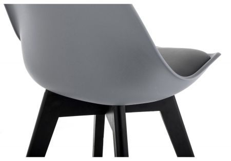 Стул деревянный Bonus темно-серый, черный