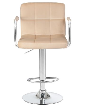 Стул барный KRUGER ARM бежевый велюр MJ9-10