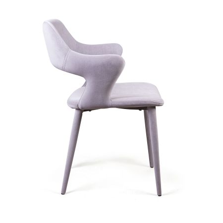 Стул Woddy бархат серый