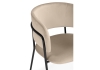 Стул на металлокаркасе Осло темно-бежевый (H-07), черный