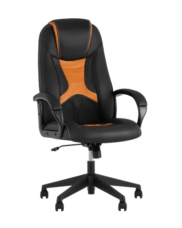 Кресло игровое TopChairs ST-CYBER 8 черный и оранжевый