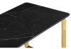 Керамический стол Селена 4 140х80 черный мрамор, золото