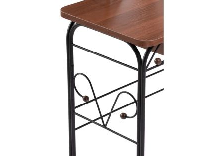 Стол деревянный Клео 3 черный, орех