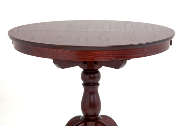 Раздвижной стол Круглый 90 махагон