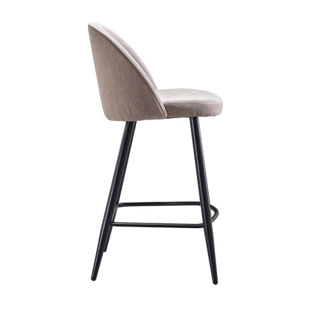 Стул полубарный 373B-2 бежевый TD3052-11, черный